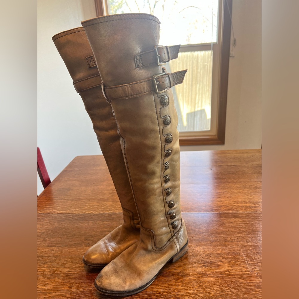 Over-the-knee taupe Sam Edelman boots